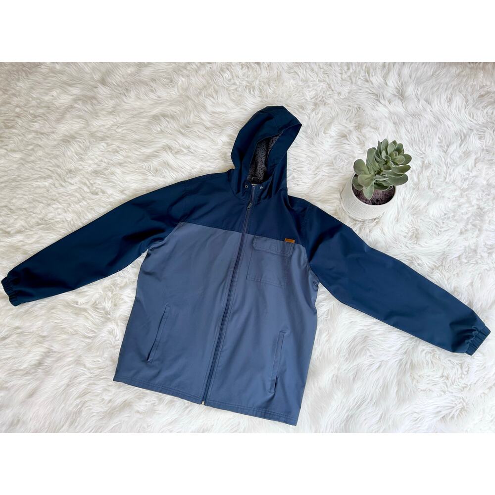 VOYAGER Men's Two-Tone Navy Hooded Jacket